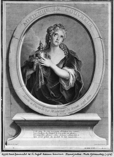 Adrienne Lecouvreur (1692-1730) by Charles Antoine Coypel